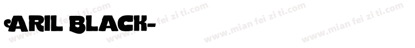 Aril Black字体转换